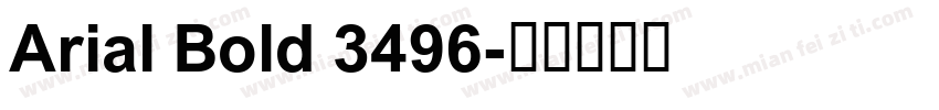 Arial Bold 3496字体转换